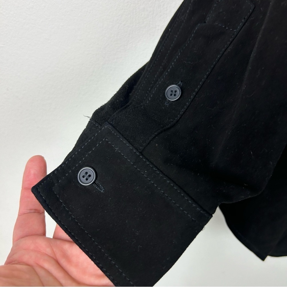 Universal Standard Suede Greenwich lamb suede black jacket size: M (18-20) - Picture 9 of 15